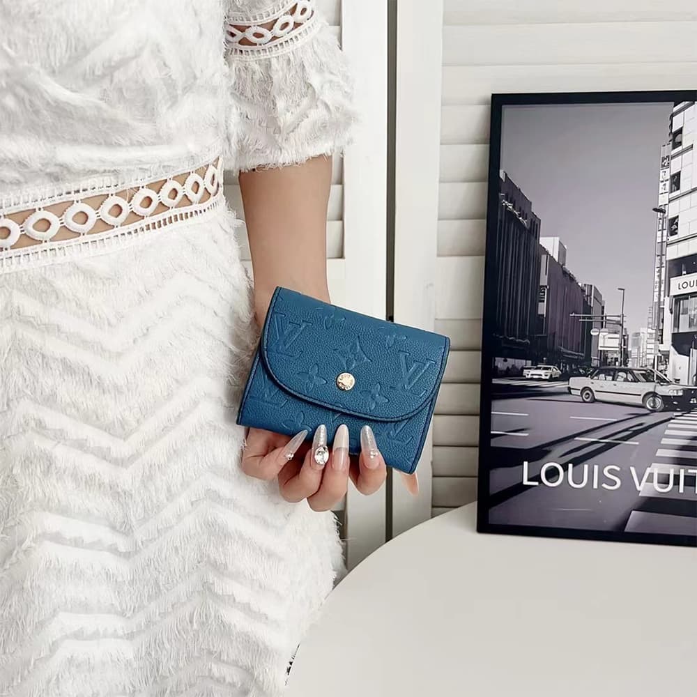 LV Luxury Card Holder - Monogram Print Multi-Function Wallet with Zip Pocket LV Luxury Card Holder - Monogram Print Multi-Function Wallet with Zip Pocket