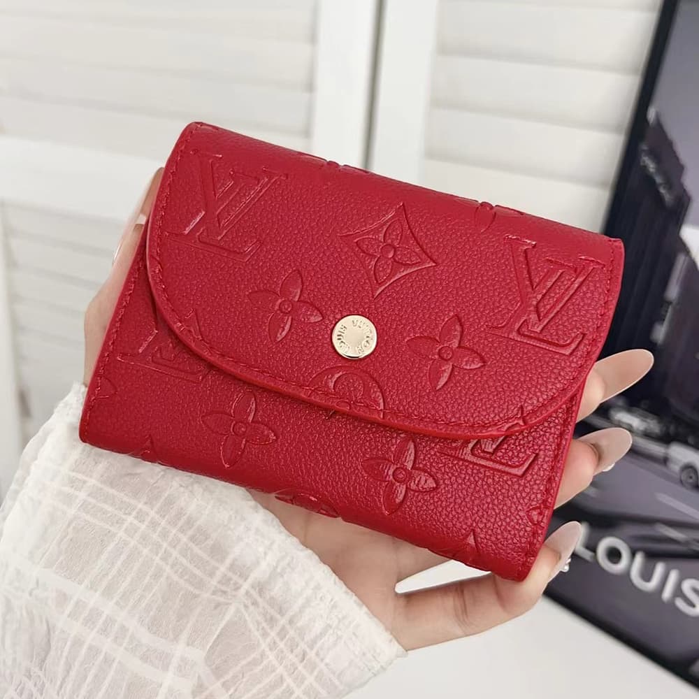 LV Luxury Card Holder - Monogram Print Multi-Function Wallet with Zip Pocket LV Luxury Card Holder - Monogram Print Multi-Function Wallet with Zip Pocket