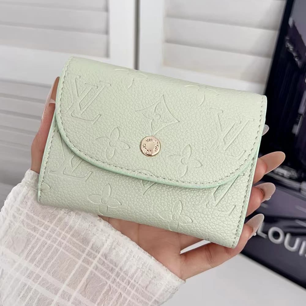 LV Luxury Card Holder - Monogram Print Multi-Function Wallet with Zip Pocket LV Luxury Card Holder - Monogram Print Multi-Function Wallet with Zip Pocket