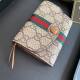GUCCI Luxury Card Holder - GG Supreme with Red/Green Web & Tassel GUCCI Luxury Card Holder - GG Supreme with Red/Green Web & Tassel