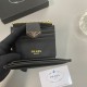 Prada Luxury Card Holder - Saffiano Leather with Triangle Logo (11x9cm) Prada Luxury Card Holder - Saffiano Leather with Triangle Logo (11x9cm)