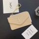 YSL Luxury Designer Card Holder with Quilted Texture & Chain Strap YSL Luxury Designer Card Holder with Quilted Texture & Chain Strap