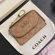 COACH Signature Card Holder with CC Monogram & Horse Carriage Charm COACH Signature Card Holder with CC Monogram & Horse Carriage Charm