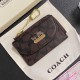 COACH Signature Card Holder with CC Monogram & Horse Carriage Charm COACH Signature Card Holder with CC Monogram & Horse Carriage Charm