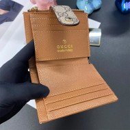 GUCCI Ophidia Golden-toned Studs Coin Pocket Wallet