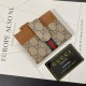 GUCCI GG Monogram Card Holder with Web Stripe & Coin Pocket GUCCI GG Monogram Card Holder with Web Stripe & Coin Pocket