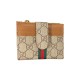 GUCCI GG Monogram Card Holder with Web Stripe & Coin Pocket GUCCI GG Monogram Card Holder with Web Stripe & Coin Pocket