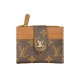 Louis Vuitton Monogram Card Holder with LV Gold-Tone Closure Louis Vuitton Monogram Card Holder with LV Gold-Tone Closure