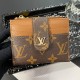 Louis Vuitton Monogram Card Holder with LV Gold-Tone Closure Louis Vuitton Monogram Card Holder with LV Gold-Tone Closure
