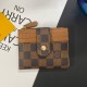 Louis Vuitton-Inspired Monogram Card Holder with Golden-toned Rivets Louis Vuitton-Inspired Monogram Card Holder with Golden-toned Rivets