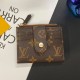 Louis Vuitton-Inspired Monogram Card Holder with Golden-toned Rivets Louis Vuitton-Inspired Monogram Card Holder with Golden-toned Rivets