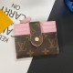Louis Vuitton-Inspired Monogram Card Holder with Golden-toned Rivets Louis Vuitton-Inspired Monogram Card Holder with Golden-toned Rivets