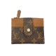 Louis Vuitton-Inspired Monogram Card Holder with Golden-toned Rivets Louis Vuitton-Inspired Monogram Card Holder with Golden-toned Rivets