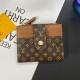 Louis Vuitton-Inspired Monogram Card Holder with Golden-toned Rivets Louis Vuitton-Inspired Monogram Card Holder with Golden-toned Rivets