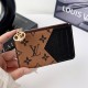 Louis Vuitton Monogram Card Holder with LV Zipper Pull