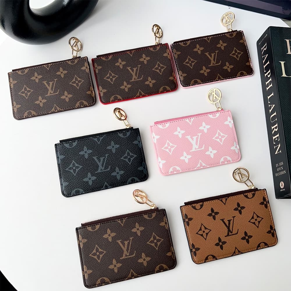 Louis Vuitton Monogram Card Holder with LV Zipper Pull
