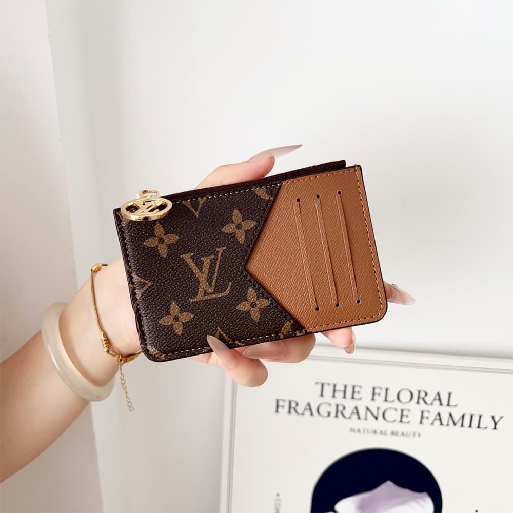 Louis Vuitton Monogram Card Holder with LV Zipper Pull