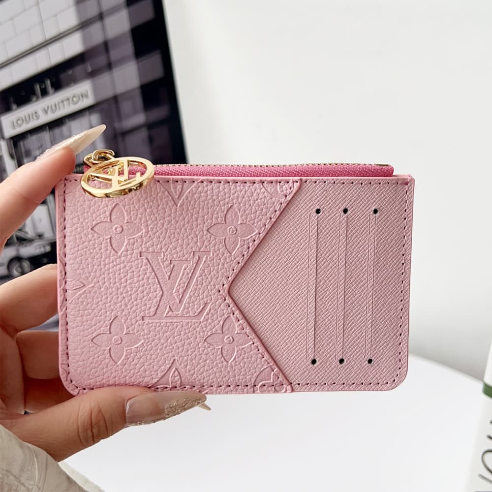Louis Vuitton Colorful Monogram Card Holder with LV Zipper Pull