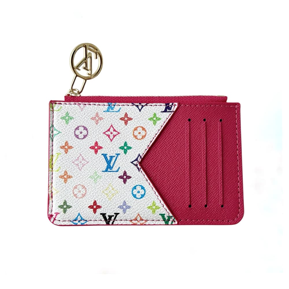 Louis Vuitton Colorful Monogram Card Holder with LV Zipper Pull