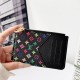 Louis Vuitton Colorful Monogram Card Holder with LV Zipper Pull