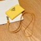 Prada Saffiano Card Holder with Metal Triangle Logo