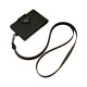 Prada Saffiano Card Holder with Metal Triangle Logo
