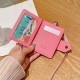 Prada Saffiano Card Holder with Metal Triangle Logo