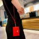 Prada Saffiano Card Holder with Metal Triangle Logo