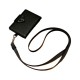 Prada Pebbled Leather Card Holder with Triangle Logo