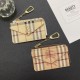 Burberry Classic Check Card Holder with TB Logo & Equestrian Knight