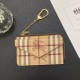 Burberry Classic Check Card Holder with TB Logo & Equestrian Knight
