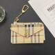 Burberry Classic Check Card Holder with TB Logo & Equestrian Knight