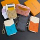 Louis Vuitton Embossed Monogram Card Holder with Gold Charm - Luxury Designer Wallet