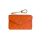 Gucci Embossed GG Supreme Card Holder with Gold-Tone Logo - Luxury Designer Wallet