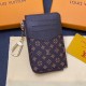 Louis Vuitton Monogram & Damier Card Holder with Gold-Tone Hardware – Luxury Designer Wallet