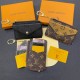 Louis Vuitton Monogram & Damier Card Holder with Gold-Tone Hardware – Luxury Designer Wallet