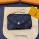 Louis Vuitton Monogram & Damier Card Holder with Gold-Tone Hardware – Luxury Designer Wallet