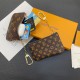 Louis Vuitton Inspired Luxury Card Holder – Monogram & Damier Patterns with Gold-toned Chain