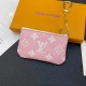 Louis Vuitton Inspired Luxury Card Holder – Monogram & Damier Patterns with Gold-toned Chain