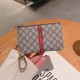 Gucci GG Monogram Luxury Card Holder with Gold-toned Chain (Small Wallet for Cards & Cash)
