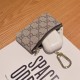 Gucci GG Monogram Luxury Card Holder with Gold-toned Chain (Small Wallet for Cards & Cash)