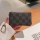 Gucci GG Monogram Luxury Card Holder with Gold-toned Chain (Small Wallet for Cards & Cash)