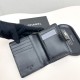 Chanel Black Quilted Leather Luxury Card Holder – Silver-toned CC Logo (7+ Card Slots & Zip Pocket)