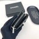 Chanel Black Quilted Leather Luxury Card Holder – Silver-toned CC Logo (7+ Card Slots & Zip Pocket)