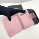 Chanel Pink Quilted Leather Luxury Card Holder – Silver-toned CC Logo (7+ Card Slots & Zip Pocket)