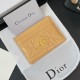 Dior Cannage Quilted Leather Luxury Card Holder – Gold CD Logo (5 Card Slots)