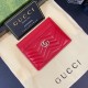 Gucci Wave Quilted Leather Luxury Card Holder – Gold-toned GG Logo (5 Card Slots)