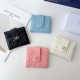 Dior Cannage Quilted Leather Foldable Luxury Card Holder - Gold CD Logo