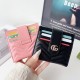 Gucci Wave Foldable Luxury Card Holder - Signature GG Metal Logo & Designer Slim Leather Wallet