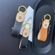 Montblanc Star Keychain - Luxury Leather Key Ring with Gold-Tone Accents